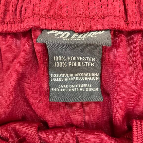 Oklahoma Sooners OU Women’s Track Pants L Red Silver Stripe Athletic Pro Edge - Picture 8 of 10